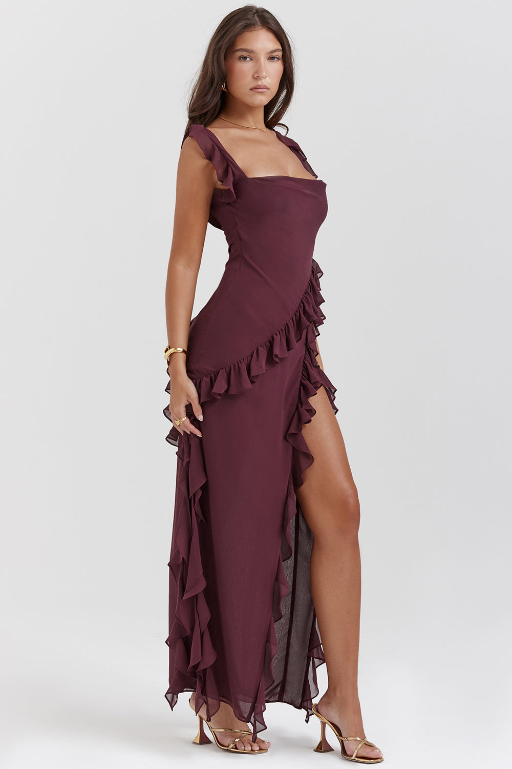 Selene - Ruffled Maxi Dress