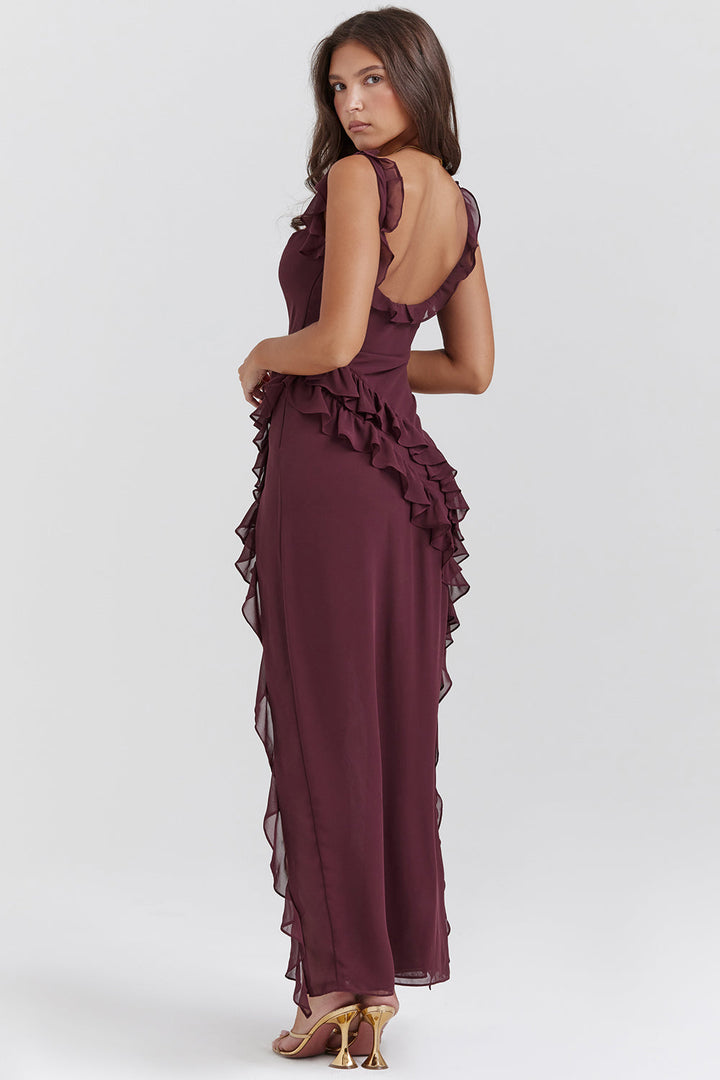 Selene - Ruffled Maxi Dress