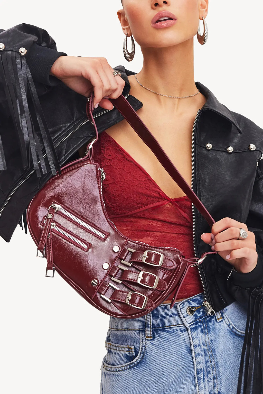 Eula -  Buckled Handbag