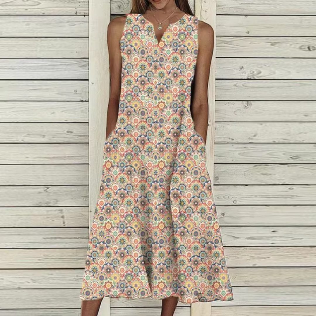 Willow - Elegant Summer Dress with Tummy Coverage