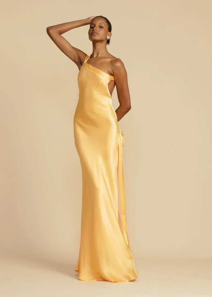 Alicia - Backless Silk Dress