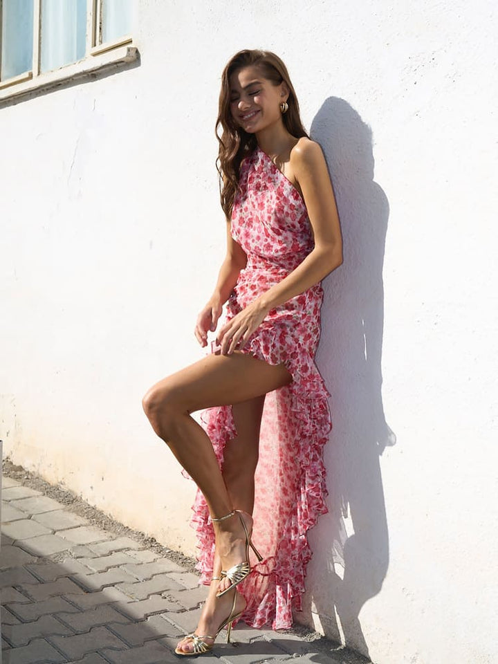 Hazel - Ruffle Floral Dress