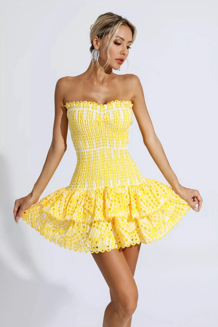 Violet - Yellow Mini Dress