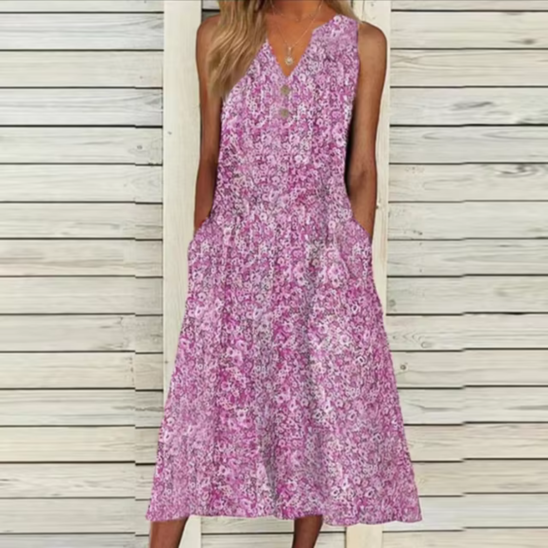 Willow - Elegant Summer Dress with Tummy Coverage