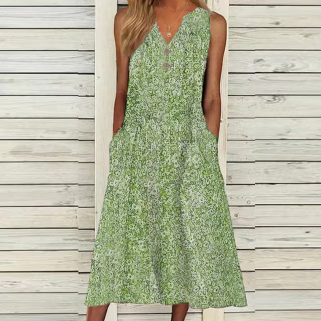 Willow - Elegant Summer Dress with Tummy Coverage