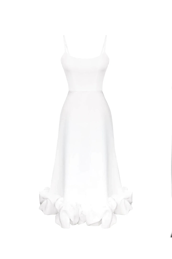 Kaye - Flounce Midi Dress