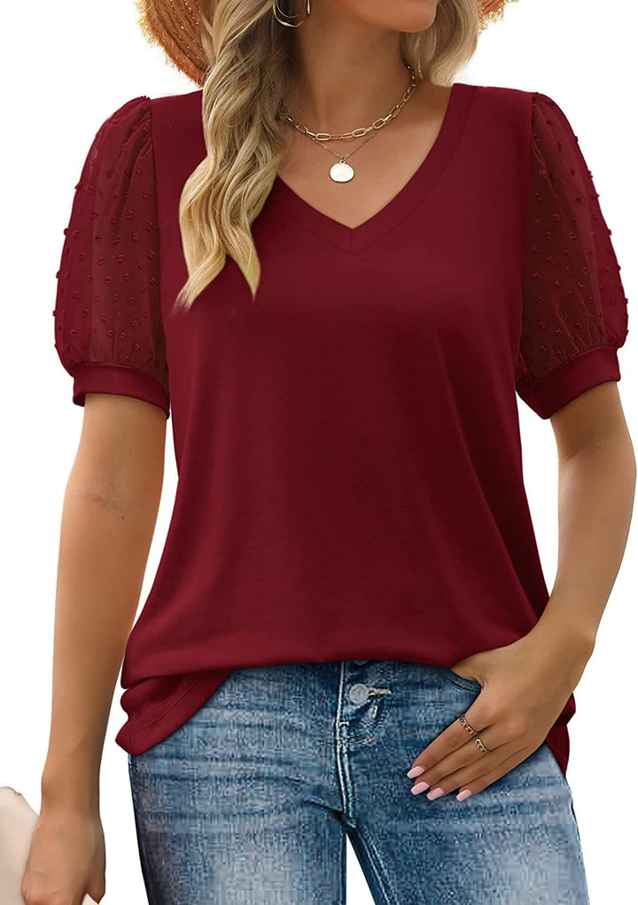 Lydia | Top with V-neck