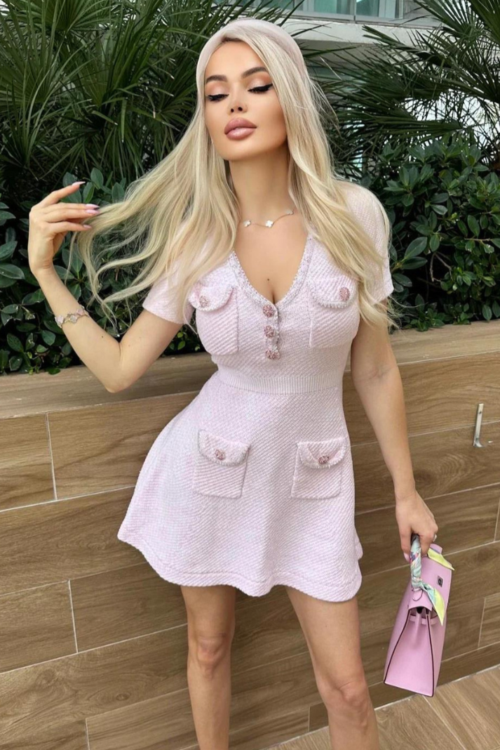 Casey - Pink Mini Dress