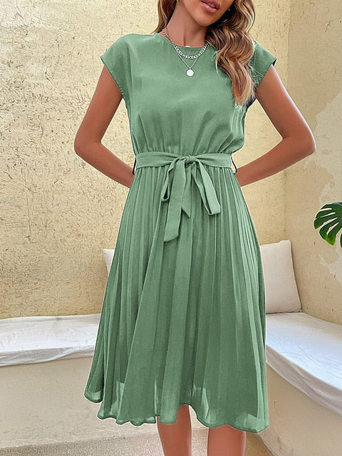 Sofia - Elegant Short-Sleeve Summer Dress