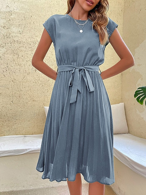 Sofia - Elegant Short-Sleeve Summer Dress