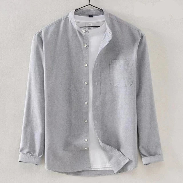 DEVI | MEN'S SHIRT WITH HIGH COLLAR