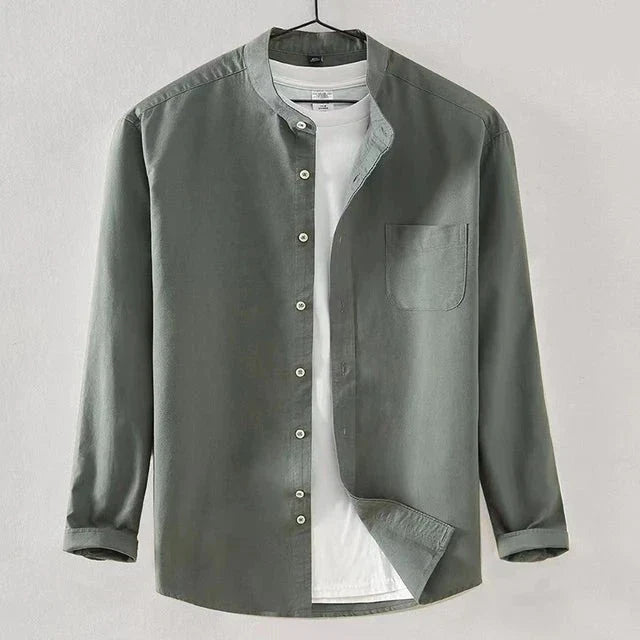 DEVI | MEN'S SHIRT WITH HIGH COLLAR