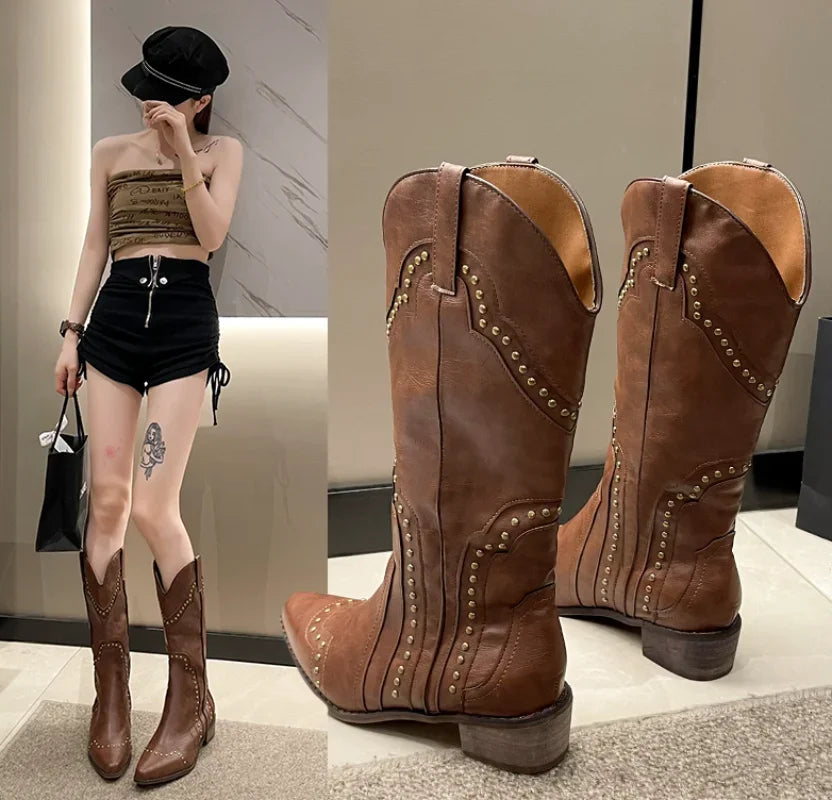 CANDY | Studded Boots for Women