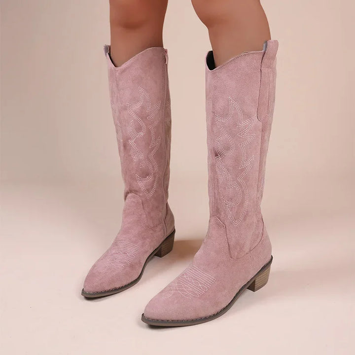 IVY | Embroidered Western Cowboy Boots