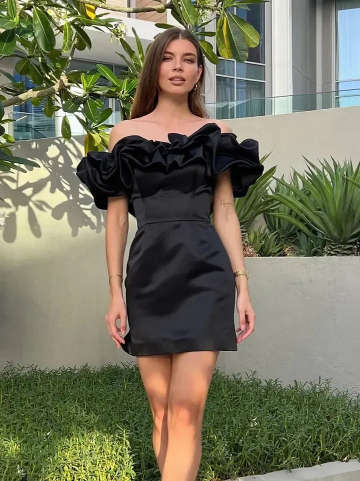 Sara - Elegant Ruffle Dress