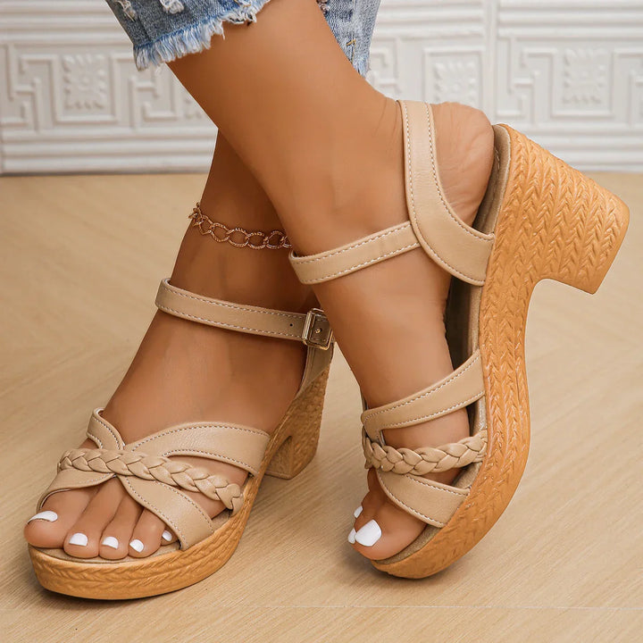 Giana Orthopedic Mid Heel Platform Sandals