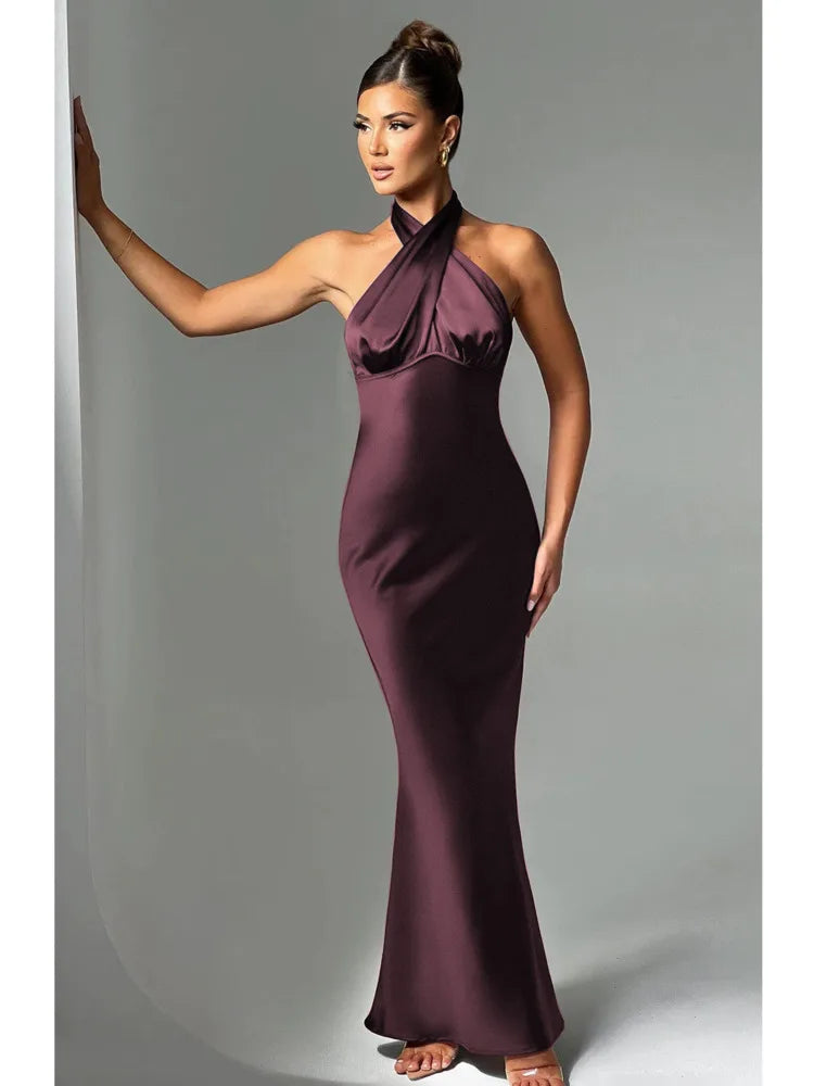 Robin - Satin Maxi Dress