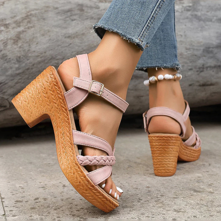 Giana Orthopedic Mid Heel Platform Sandals