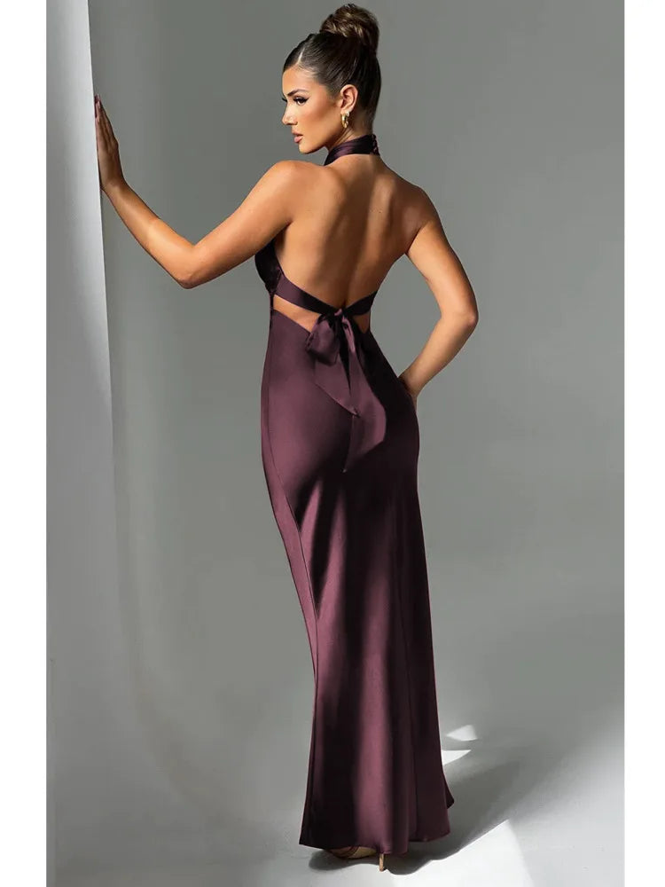 Robin - Satin Maxi Dress