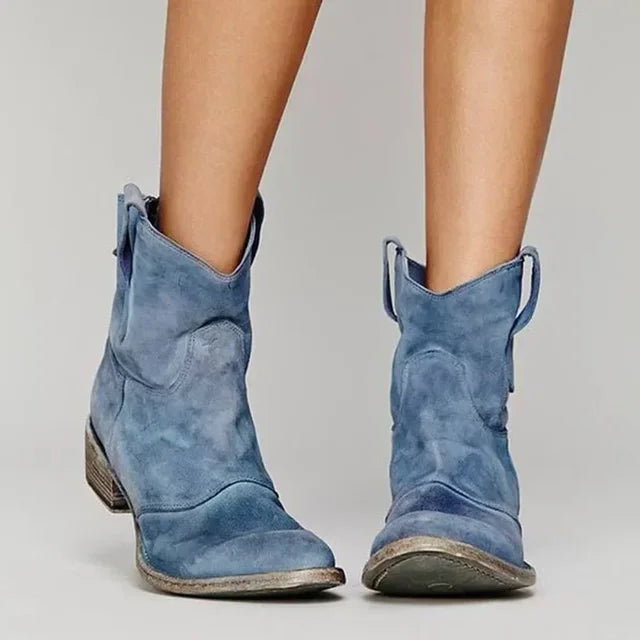 JANE | Vintage Cowboy Ankle Boots for Women