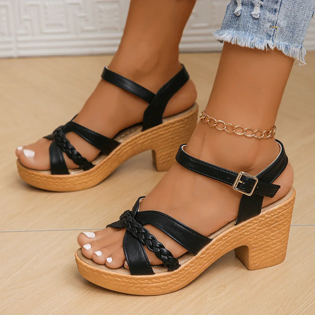 Giana Orthopedic Mid Heel Platform Sandals
