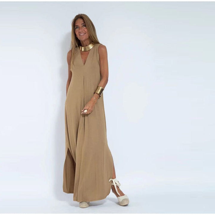 Anaya | Elegant Long Dress with Matching Cardigan