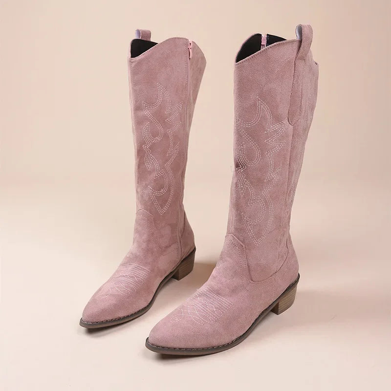 IVY | Embroidered Western Cowboy Boots