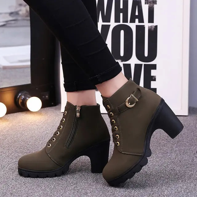 JANE | High Heel Short Boots