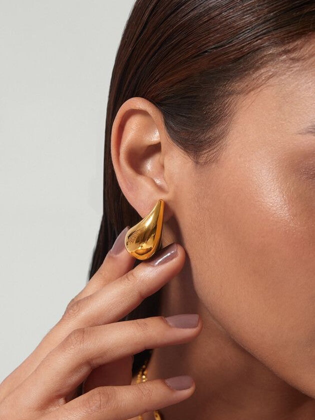 Elowen - 14k Gold Pleated Earrings