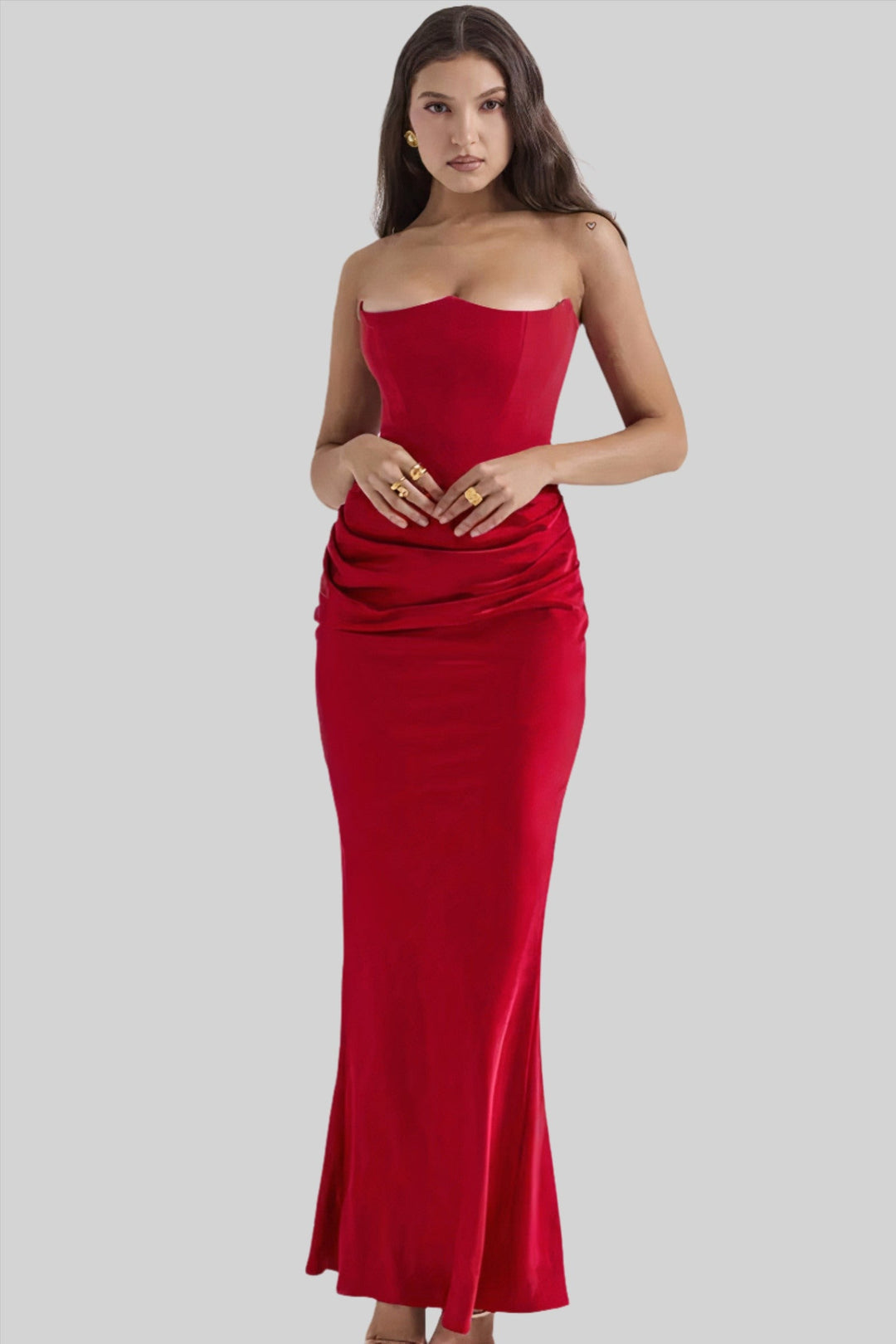 Mayla - Strapless Elegant Maxi Dress