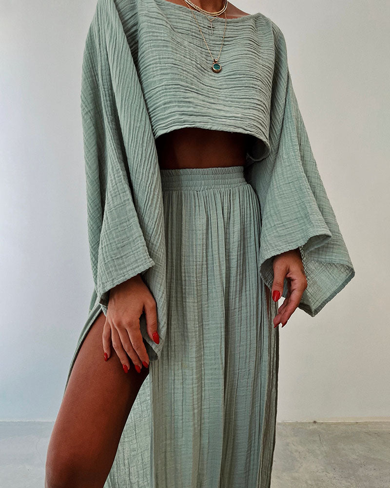 Chloe - Slit Two-Piece Set