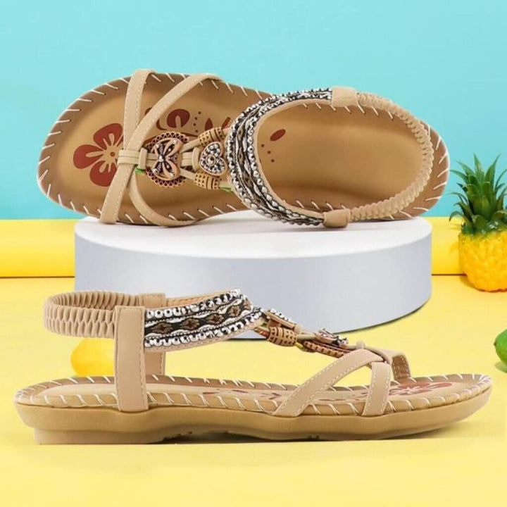 Savana - Sandals with Elastic Band & Soft Platform