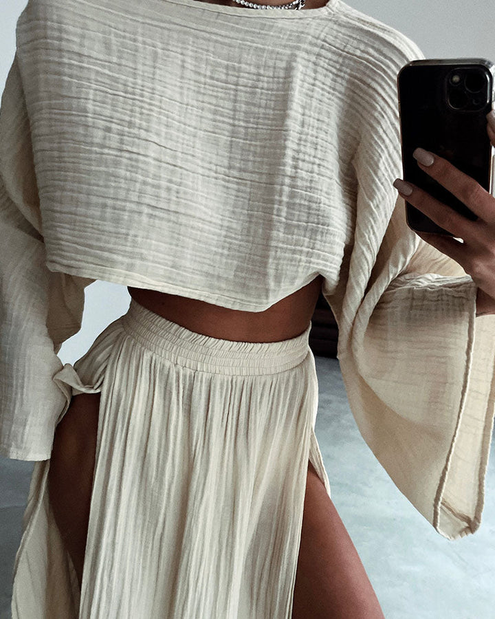 Chloe - Slit Two-Piece Set